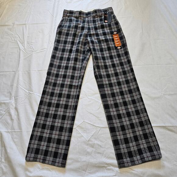 Dickies Men's Plaid Pants Regular Fit Black 30x32 - Picture 1 of 10